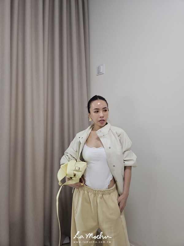 立領同色壓扣皮革外套(闆娘清單)